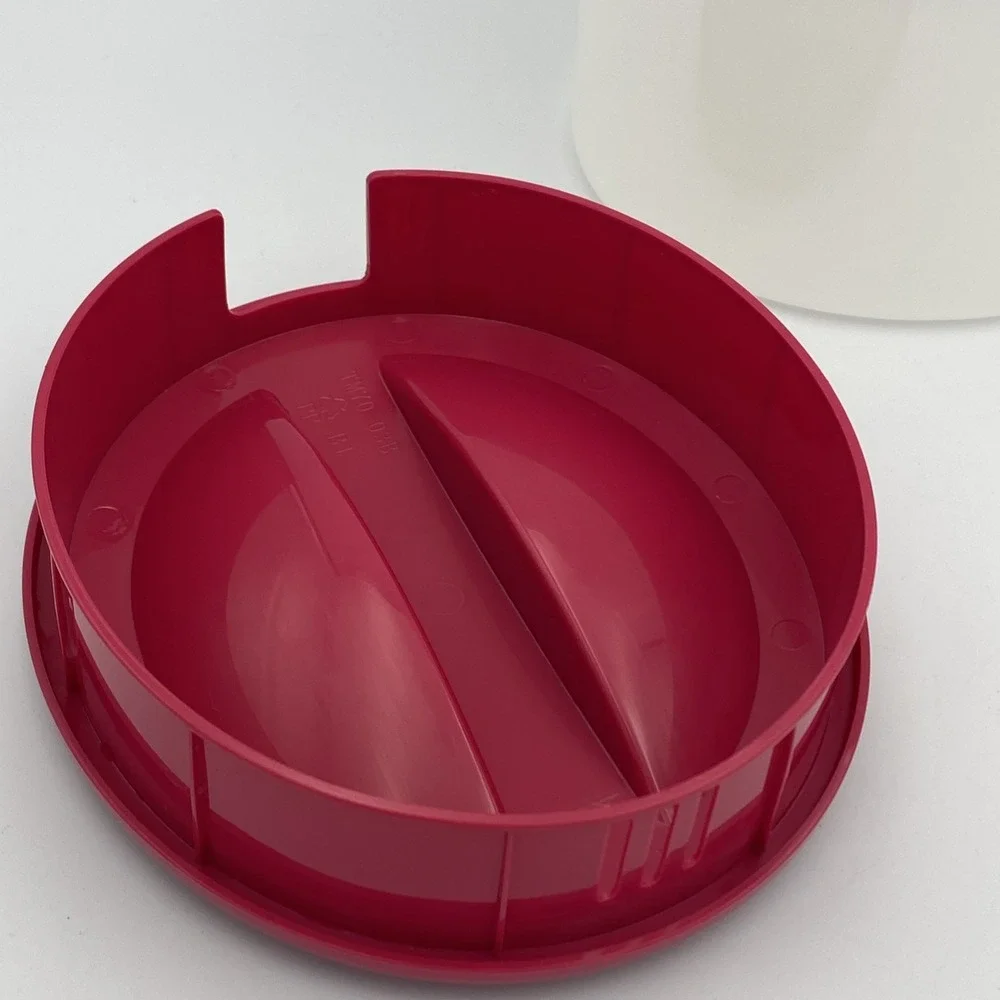 Mr. Coffee Iced Tea Maker TM70 Replacement 3 Quart Pitcher Maroon Red Lid
